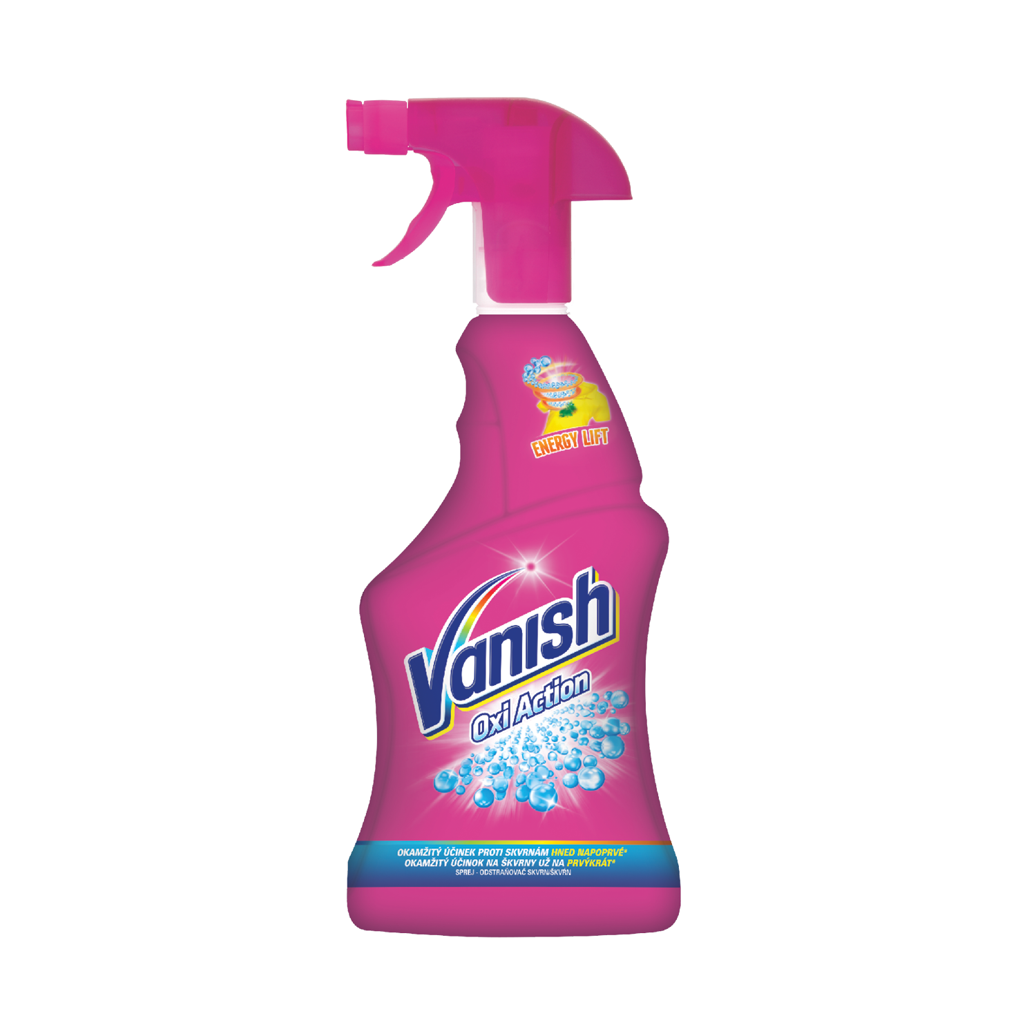 Vanish Oxi Action sprej odstraňovač skvrn