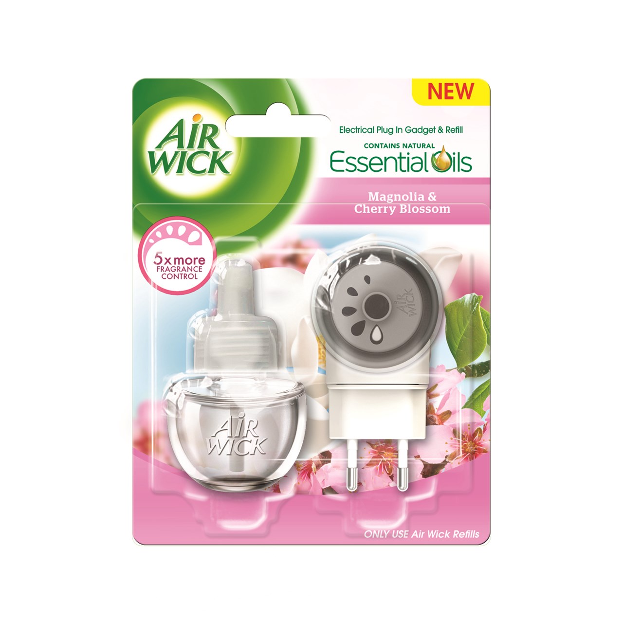 Magnolia & Cherry Blossom Electrical Plug In Gadget & Refill 