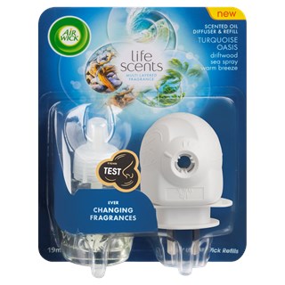Air Wick Life Scents Scented Oil Plug in Diffuser Turquoise Oasis